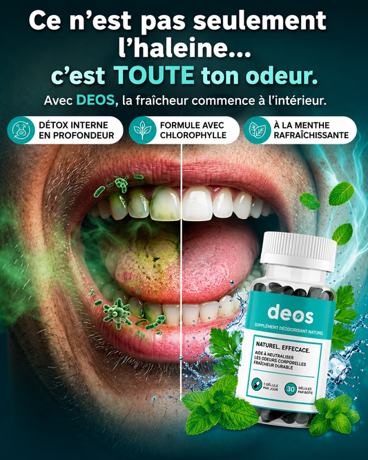 Déodorant Interne Naturel à la Chlorophylle | Fraîcheur Corporelle Complète